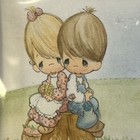 New Vintage Hallmark Precious Moments Postalettes Tri Fold W  Gold Seals 1989
