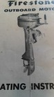 1950 s 1960 s Firestone 7 5 Hp Outboard  Parts   Service Manual Factory  copy 