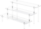 3 Tier Acrylic Display Risers  Large Perfume Organizer Stand  Clear