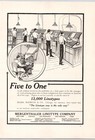 1909 Sears Roebuck Co Testimonial For  Mergenthaler Linotype Company Print Ad
