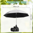 Camera Umbrella  2pcs 20 Inch Sunshade Camera Protector Waterproof Cover  Silver
