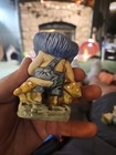 Vintage 1970s Garden Gnome Old Elf Pixie Ceramic Mold Cast Figure 4  Statue