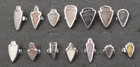 Sterling Silver 173 Gm  Lot Of 17 Arrowhead Rings Custom Made Bypass Shank New