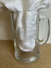 Vintage Harley Davidson 12oz Glass Mug Motorcycle Beer Etched Clear Heavy