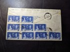 1937 British Hong Kong Airmail Coronation First Day Cover Fdc Kowloon To Ca Usa