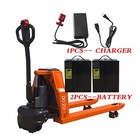 2 Units Backup Battery-4400lbs Walkie Electric Pallet Jack Truck 27 x 48  Forks