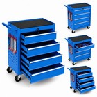 4-drawer Rolling Tool Chest Steel Tool Box With Lock Mobile Tool Storage Cabinet