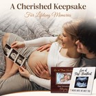 Love At First Heartbeat Baby Ultrasound Picture Frame - Magnetic Sonogram Kee   