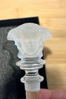 Authentic Versace By Rosenthal Medusa Lumiere Frosted Crystal Bottle Stopper