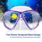  Snorkel Diving Mask Panoramic Hd Swim Mask Anti-fog Scuba Diving 