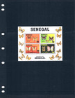  20 00 Scott Value  - 1982 Senegal Butterflies S s Scarcer Africa  Mnh Nh Umm