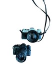 Camera Lot For Parts Canon Sony Pentax Film Digital Slr Lot Of 9 Repair