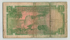 Rhodesia   Nyasaland 1 Pound 1957  P-21a  X 17 087795  Qeii  Internal Splits  P4