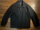 Vintage Gap Men   s Size M Charcoal Grey Wool Zip Up Jacket Stretch Made In India