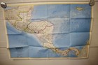 Vintage Mexico   Central America Map National Geographic May 1973 