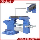 Findmal 4 5  Vice For Workbench With Anvil Swivel Locking Base Table Top Clamp