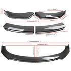 For Porsche Panamera 2010-22 Front Bumper Lip Splitter Spoiler Side Skirt Rods