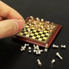 Mini Chess Set  1 75 Inch Diameter  Smallest Miniature Board   Pieces