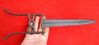 19c Vintage Ottoman Indo Persian 8 Shape Handle Decorated Damascus Steel Dagger