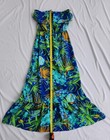Bora-bora Fashions Hawaii Hawaiian 1960s - 1970s Vintage Flowers Cheetah Dress