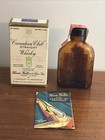 1934 Canadian Club World   s Fair Hiram Walker Whiskey Bottle box pamphlet Empty