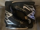 Nike Air Zoom Ice Hockey Skates  Sr Size 13  Black silver Vtg Rare Must See        