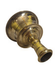 Candlestick Capstan 17th Century Antique Brass With Drip Pan Decorative