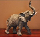 Medium  Elephant Statue With Upward Trunk