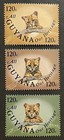 Travelstamps  1985 Guyana Stamps Scott  292 A-c - 120c Ocelot Cubs - Mint Mnh Og