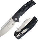 Komoran Linerlock Folding Knife 3 5  Stainless Steel Blade Black G10 Handle