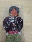 Vintage Navajo Indian 10    Handmade Cloth Stuffed Rag Doll Woman Beaded