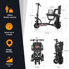Faa-compliant Folding Mobility Scooter For Adults   stable Dual Front-wheel Design