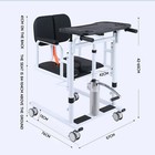 Patient Lift Transfer Chair  Bathroom Wheelchair W 180   Split Seat And Potty Ucz