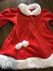 Red Santa Baby Dress Faux Fur Christmas Holiday 12 Months Kids