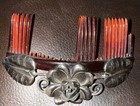 Stunning Lg Antique Sterling 925 Fancy Hair Comb Just Under An Oz Of Silver 4   