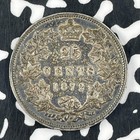 1872-h Canada 25 Cents Lot jm1382 Silver  Nice 