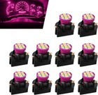 Pink 12v Dashboard Instrument Bulbs  10-pack T10 194 168 3020 Smd Led  Twist Loc