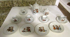 Antique Porcelain Child   s Tea Set Children Playing Ring Around Rosie Germany
