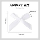 Mini Satin Ribbon Bows - Small White Bow For Christmas Birthday Party Decorat   