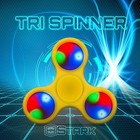 Yellow Led Hand Spinner Tri Fidget Focus Desk Toy Edc Adhd Autism Kids Adult X50