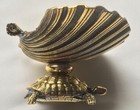 Antique Tiffany   Co Gilded Sterling Silver Figural Ring Tray Or Salt Cellar