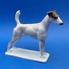 Rosenthal Germany Porcelain Figurine Of A Smooth Fox Terrier Dog   1926 Hallmark