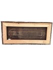 Antique Pressed Tin Ceiling Tile  Framed Architectural Salvage  Chippy White