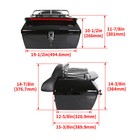 For Touring Universal Luggage Trunk   Tail Light   Backrest   Luggage Rack