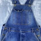 Topman Dungaree Mens Overalls Shorts Size Small 30-32 Cutoff Legs Blue Denim