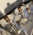 Icon  1933 Luc Lanel Christofle Art Deco Silver Plate Tea  coffee Milk Sugar Set