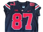 Rare 2019 Ohio State Football  Team Issued Game Worn Used Blackout Jersey  87 