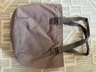 Nike Embroidered Pattern Double-handle Tote Or Gym Brown Bag