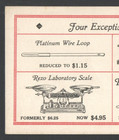 Vntg Advertising Ink Blotter Rexo Laboratory Scale Test Tube Support Retort 312