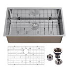 Undermount Kitchen Sink - 32 x19  Deep Single Bowl 304 Stainless Steel 16 Gauge